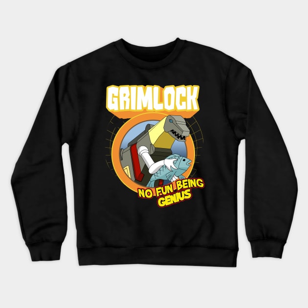 Grimlock no genius Crewneck Sweatshirt by botsandbits